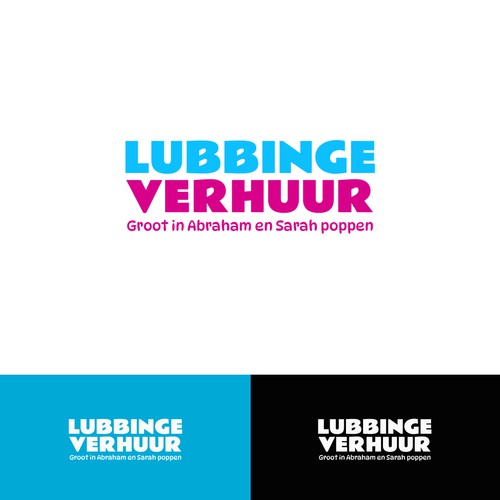 variasi logo color combinasi untuk lubbinge verhuur,