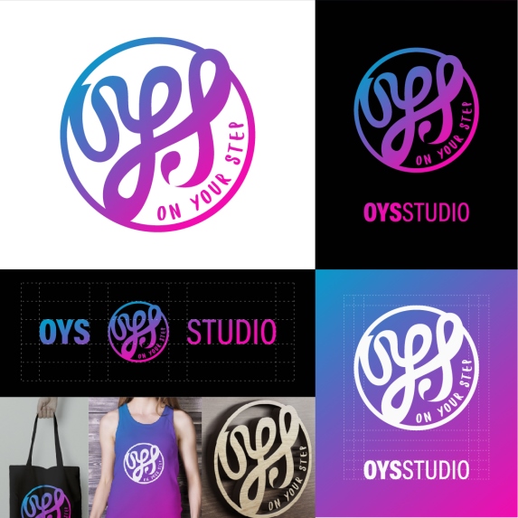 Desain logo studio Palu dengan konsep modern bold