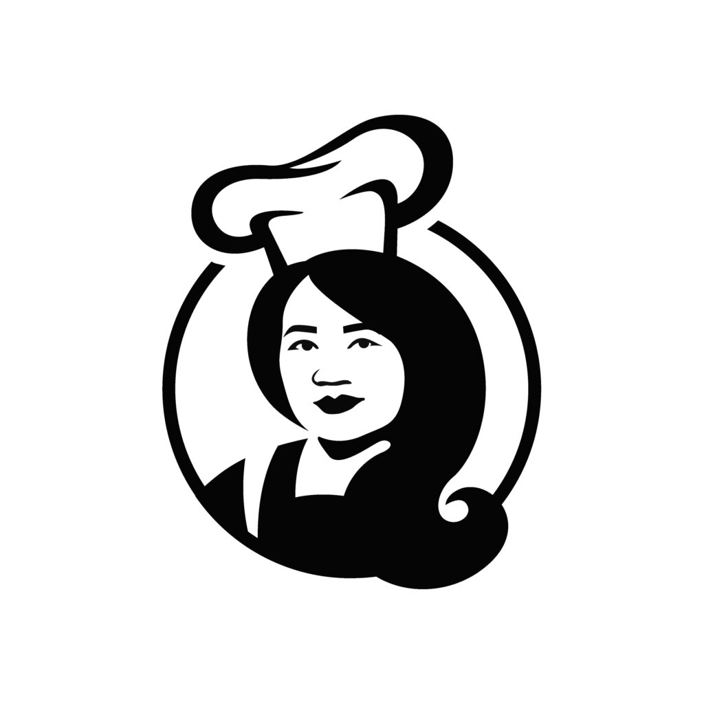 logo maskot untuk dapo ja, bisnis kuliner di kota palu sulawesi tengah, simple, monogram,