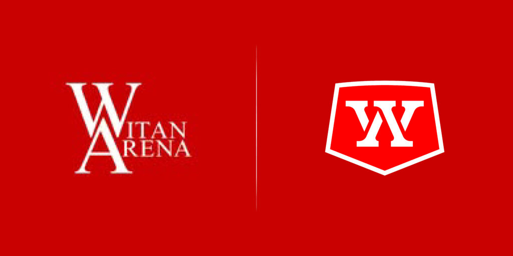 perbandingan logo witan arena hasil redesign feliks.id dengan logo witan arena sebelum